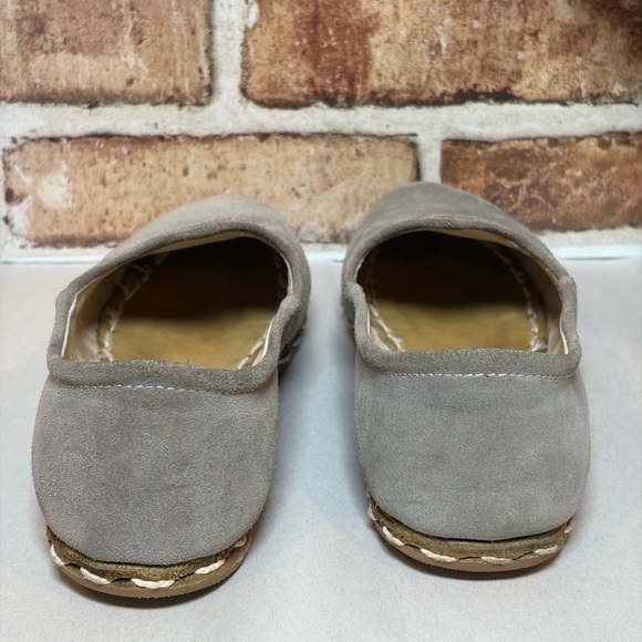 Sabah Ashmore Grey Suede Slip-On Flats Size W40/US 8.5 - Picture 4 of 8